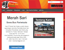 Tablet Screenshot of merahsari.com